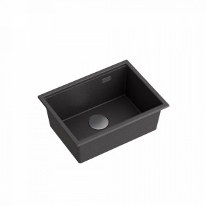 CLARK 580 Chiuvetă sub suprafață cu 1 vas + economisește spațiu sifon / onix - Img 2