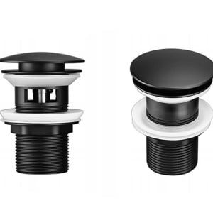 Dop universal pentru lavoar click-clack black mat