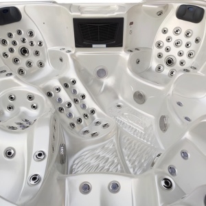 JACUZZI CU GRĂDINĂ 703A CARCASĂ ALB PERLAT ANTRACIT 230x230 CM - Img 5