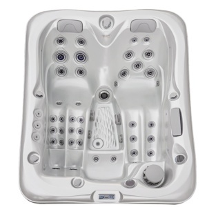 JACUZZI DE GRĂDINĂ CADĂ SPA 530 HUSĂ DE CAFEA ALB PERLAT - Img 3