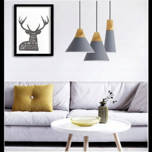 Lampa DE TAVAN SCANDI SET CP gri - Img 3