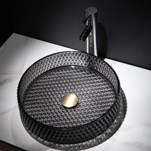 Lavoar Cristal pentru blat 39x12 cm - Img 4