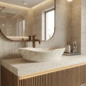 Lavoar pe blat Emilia Reno – design modern, ceramică premium pentru baie | Deppo - Img 7