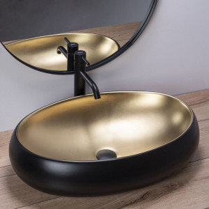 Lavoar pe blat Platinia Melania Black / Gold - Img 5