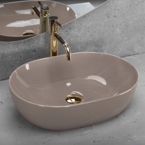 Lavoar pe blat Rea Lisa Beige Shiny - Img 4