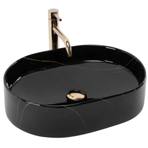 Lavoar pe blat Rea Nadia 50 Black Stone