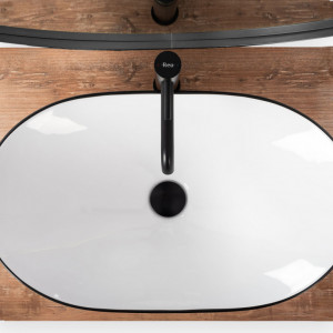Lavoar pentru blat Rea Royal Negru Edge - Img 5