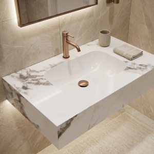 Lavoar suspendat REA Aresa Cold Jade 80 - Img 4