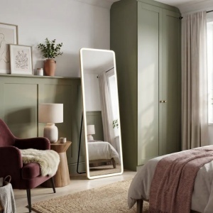 Oglindă LED Classico 50x160cm Brush Gold - Img 3