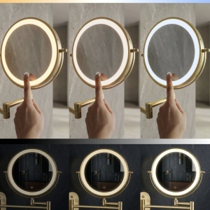 Oglindă LED Glow Brush Gold- Deppo - Img 6
