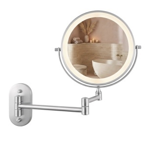 Oglindă LED Glow Chrome – design elegant cu iluminare modernă pentru baie | disponibilă pe Deppo - Img 2