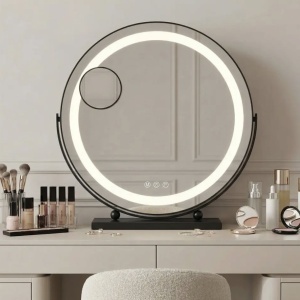 Oglindă LED MAKE-UP Black 40 cm