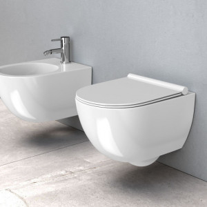 Platinia Vas WC suspendabil Platinia Carter N 18cm Rimless - Img 2