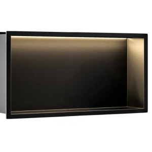 RAFT BAIE INCASTRAT PERETE LED 30x60 black - Img 3