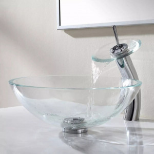 ROBINET LAVOAR ÎNALT DE STICLĂ frozen ice - Img 2