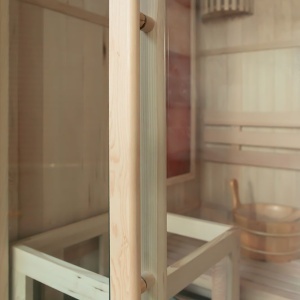 Saună finlandeză 2 persoane cu sobă HARVIA 3.5 kW 120x105 CM – saună tradițională temperatură înaltă, LED, lemn natural | Deppo - Img 10