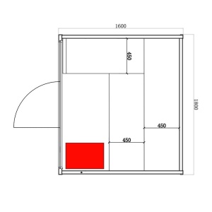 Sauna finlandeza cu temperatura inalta si soba Harvia 6kW pentru 4-5 persoane Kemi 180 x 160 cm - Img 12