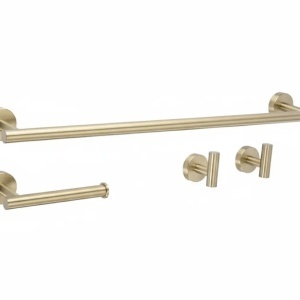 Set accesorii pentru baie Ari Brush Gold 4 piese