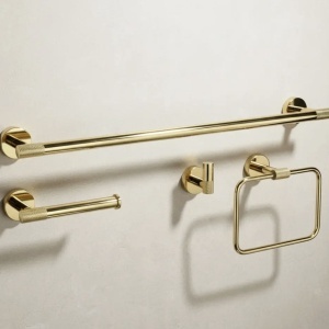 Set accesorii pentru baie GRID Gold 4 piese