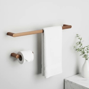 Set accesorii pentru baie Mati Brush Copper 4 piese - Img 3