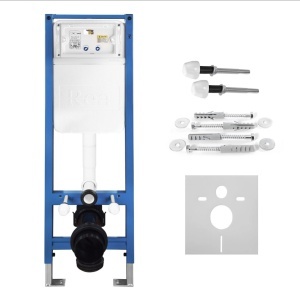Set Cadru Îngropat Slim 024N pentru WC cu Buton HD Satin - Img 3