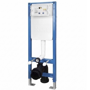 Set Cadru Îngropat Slim 024N pentru WC cu Buton T Brush Steel - Img 3