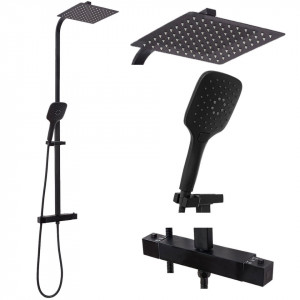 Set de duș cu termostat Rea JET Black Mat - Img 2