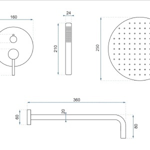 Set de dus incastrat Rea Lungo Copper Brush + BOX - Img 6