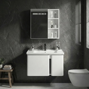 Set mobilier de baie cu lavoar Tula 60cm White