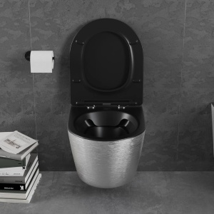 Set vas WC + Bideu FLSK Black/Silver matt - Img 3