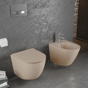 Set vas WC + Bideu FLSK Cappuccino - Img 1