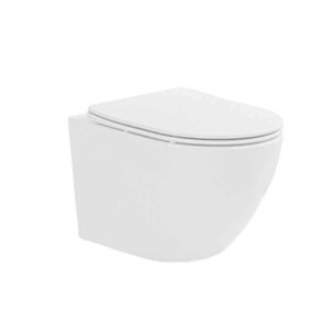 Set vas WC suspendat Fluminia, Ricci Tornado, spălare cu vârtej, 36 x 49 cm, alb