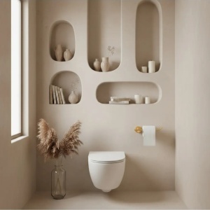 Suport hartie igienica Tomi 5809 Brush Gold - Img 3