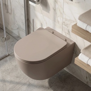 Vas WC suspendabil REA Focus Tornado Taupe - Img 2