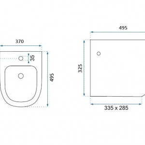WC Carlo Flat Mini Rimless + Bideu Carlo Mini - Img 4