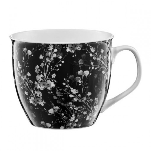 Cana mare 550ml, negru, Black Nature