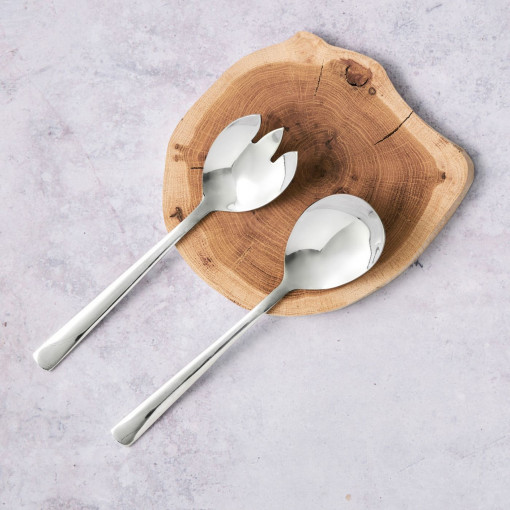 Set tacamuri inox servire salata, 2 piese, medii, Prato