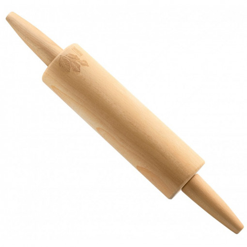 Sucitor din lemn de fag 42cm, cu model frunza, Practic