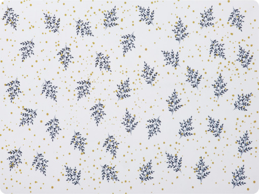 Suport farfurie laminat 40x30cm, alb, Galactic Twigs