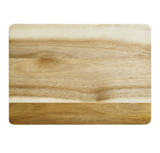Tocator dreptunghiular din lemn de salcam 28x20cm, Parma
