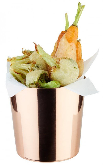 Vas inox pentru servire snack, cupru, Aps-Bufet
