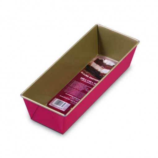 Forma copt cozonac 30x11x7.5cm, invelis non-stick, rosu, SNB