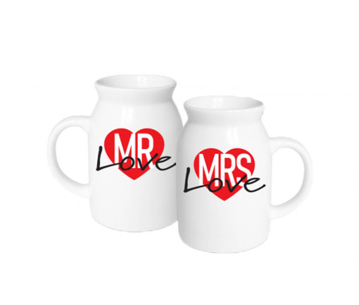 Set 2 cani 350ml, Mrs&Mr Love, Bg-Tech