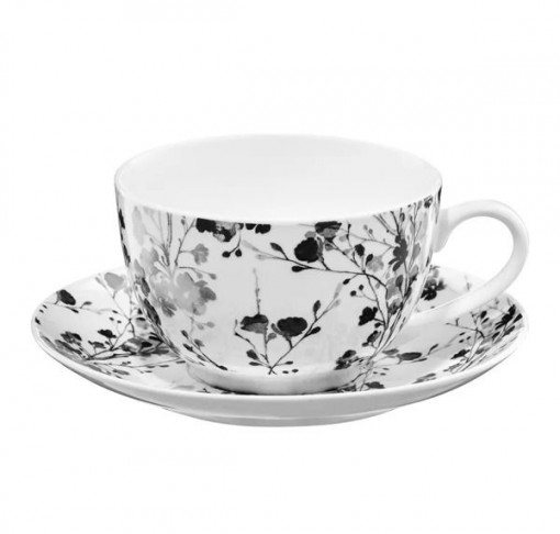 Set servire ceai sau cafea, 12 piese, 6 persoane, Black Nature