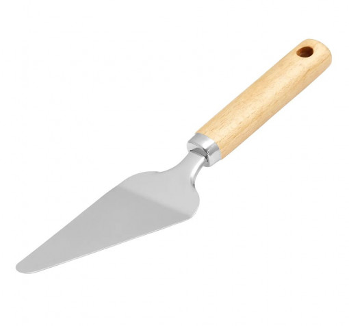 Spatula servire desert cu maner lemn, Natural