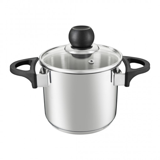 Oala inox cu capac 14cm, 1.8L, Vikos