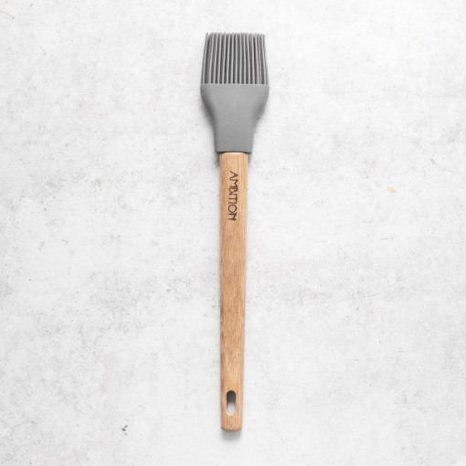 Pensula silicon cu maner bambus, Nordic