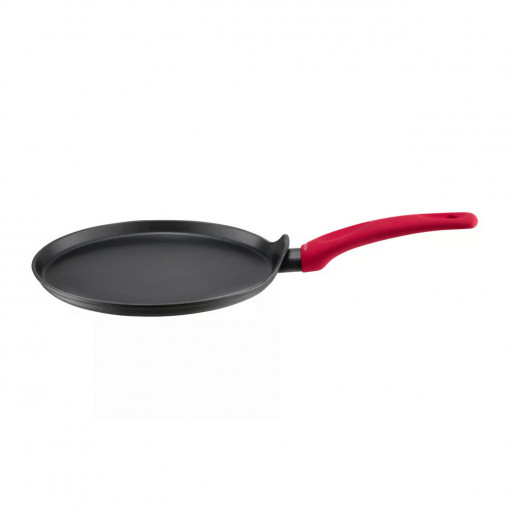 Tigaie clatite 25cm, invelis Qualum Basic, Coral