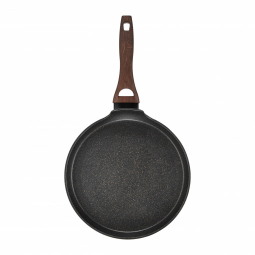 Tigaie clatite 26cm, invelis Qualum Basic Stone Edition, Darkwood - Img 1