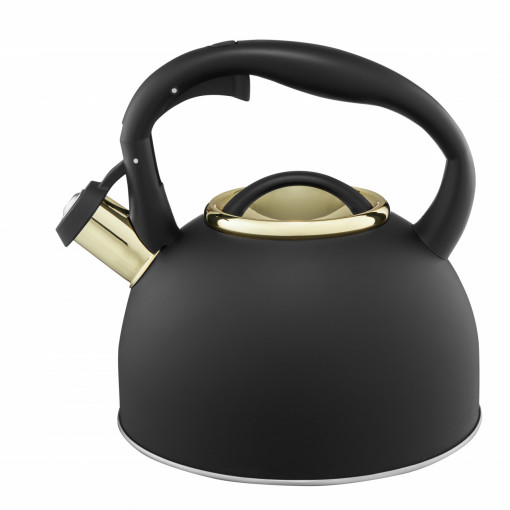Ceainic inox 2L(2.5L), negru, Royal